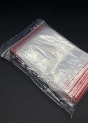 Пакет-струна полиэтиленовый для упаковки и хранения 8х10 см. с застежкой zip-lock 95 шт/уп. пакет гриппер / пакет-струна