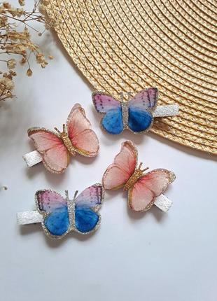 Бабочки на заколках1 фото