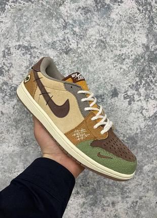 Мужское кроссовки nike air jordan retro 1 low og zion williamson voodoo #найк