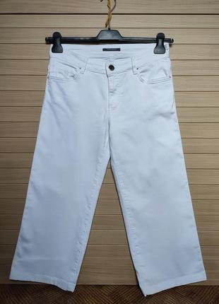 Укороченные белые джинсы кюлоты джинсовые rene lezard 🌿 m - 42р2 фото