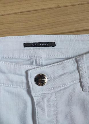 Укороченные белые джинсы кюлоты джинсовые rene lezard 🌿 m - 42р5 фото