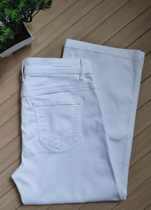 Укороченные белые джинсы кюлоты джинсовые rene lezard 🌿 m - 42р9 фото