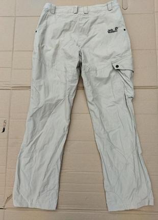 М/l - светлые треккинговые штаны jack wolfskin походные брюки туристические8 фото