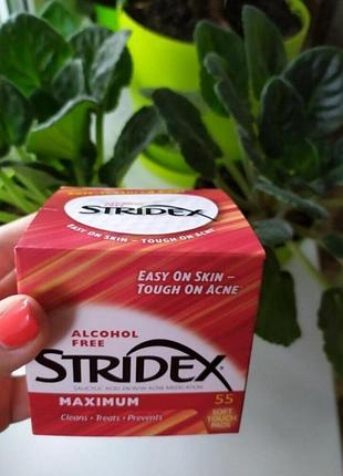 Салициловые диски против акне stridex single-step acne control maximum alcohol салфетки 5/20241 фото