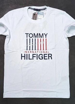 Футболки от томми хилфигер / белая мужская футболка Tommy hilfiger