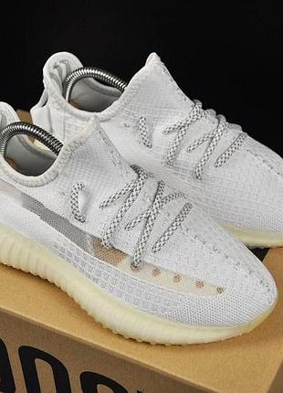 👟кросівки жіночі adidas yeezy boost 350 all white👟