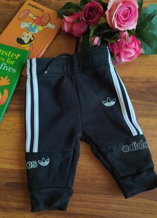 Фірмові спортивні штани,брюки на малюка adidas на 3-6 міс.