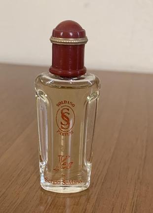 Винтажная миниатюра sergio soldano yes eau de parfum 5ml