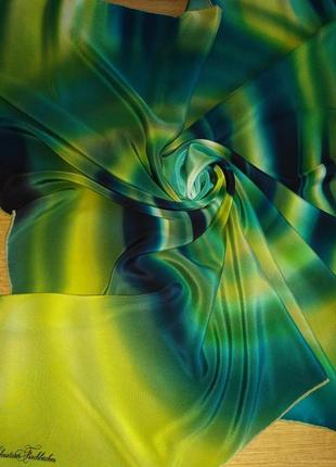 Christian fischbacher яркая винтажный шелковый платок1 фото