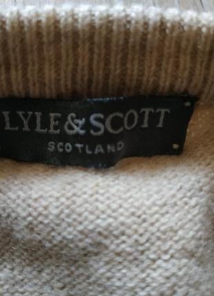 Свитер оригинальный lyle and scott scotland 100% new wool, размер м, состояние идеальное6 фото