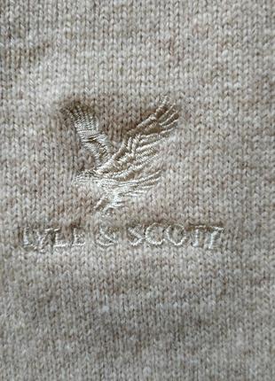 Свитер оригинальный lyle and scott scotland 100% new wool, размер м, состояние идеальное4 фото