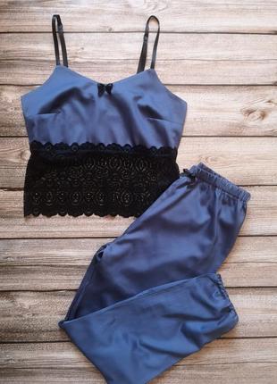 Сатинова піжамка. бавовняна піжама