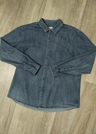 Мужская рубашка / джинсовая рубашка / cedarwood state / кофта / jeans / denim / мужская одежда / primark /