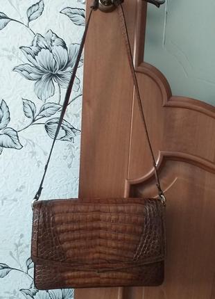 Irv vintage сумка из кожи крокодила4 фото