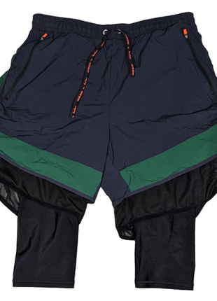 Adidas x kolor спортивные шорты 2 в 1 |компрессионные1 фото