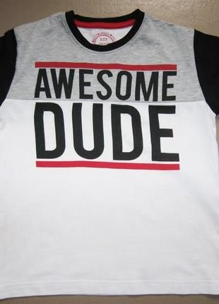 Футболка , лонгслив на 8 років matalan напис крупний