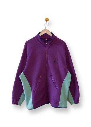 Цветная винтажная флиска флисовая куртка adidas adventure винтаж 80х 90х eqt equipment outdoor аутдор оверсайз 54 xl