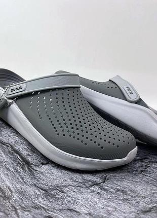 Мужские кроксы literide grey original серые