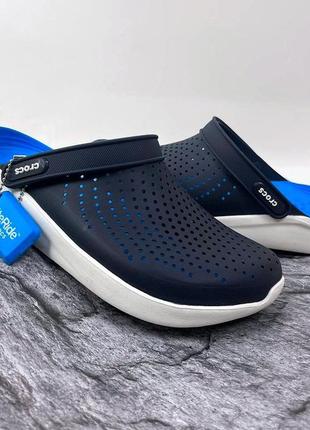 Мужские кроксы crocs literide original navy1 фото