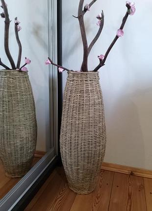Плетена ваза ручна робота