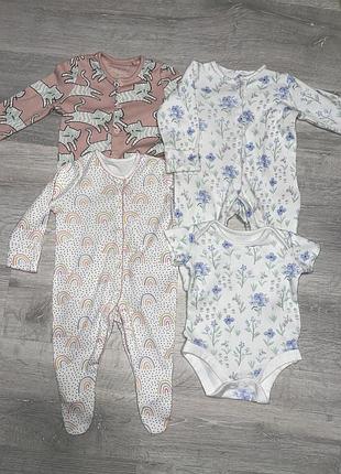 Чоловічки та бодик tu, 0-3 міс