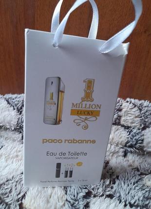 Якісні чоловічі духи paco rabanne 1 million lucky в подарунковій коробці