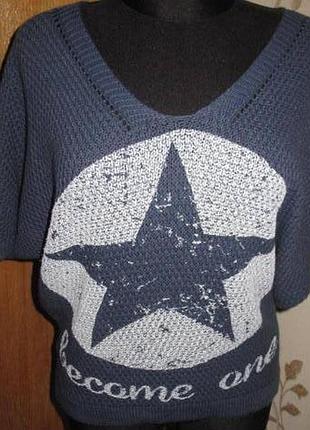 Оригінальний синій светрик м італія