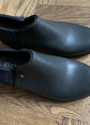 Сапоги резиновые резиновые ботинки на каблуке1 фото