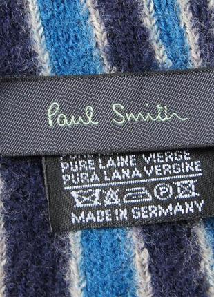 Paul smith шарф з вовни зроблено в німеччині оригінал упоряд. ідеал3 фото