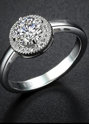 Стильне кільце з цирконіями супер ціна розпродаж!