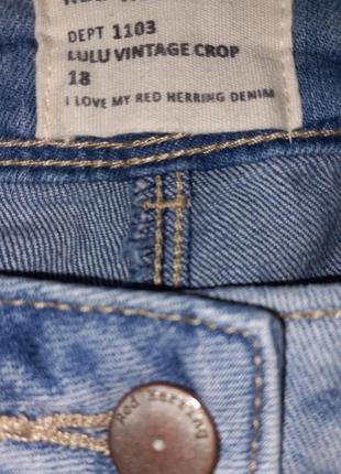 Супер стильные джинсы  red herring, размер 18/46.3 фото