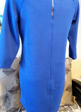 Туника платье королевского синего цвета3 фото