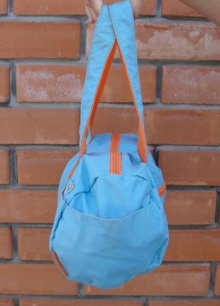 Яскрава сумка літня блакитно-помаранчева3 фото