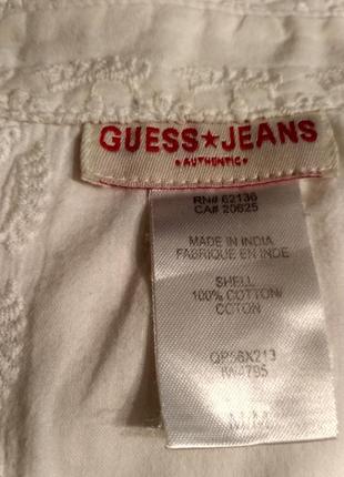 Рубашка белая женская из батиста.   guess   jeans3 фото