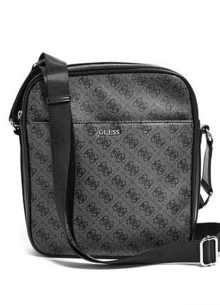 Чоловіча сумка guess сіра барсетка / сумка на плече
