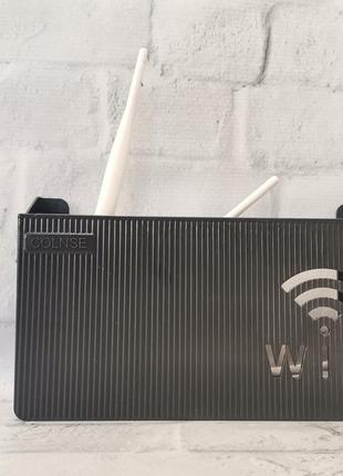 Органайзер-полиця для wifi роутера, чорний1 фото