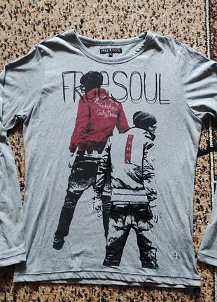 Крутячий лонгслив free soul, италия, оригинал!!!