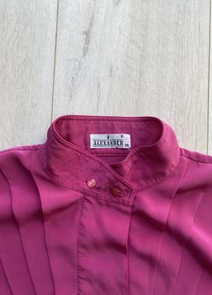 Винтажная розовая рубашка 38 alexander4 фото