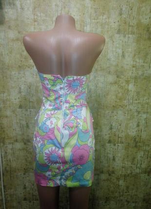 Сукня квітковий принт, баска 4