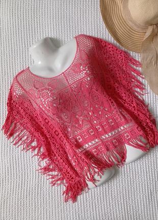 Блузка оверсайз мереживом 100%котон george