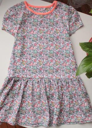 Бавовняна  літня сукня в квітковий принт mini club