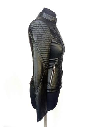 Куртка-косуха angmifer 965. класичний чорний колір.3 фото