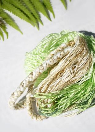 Авоська плетена з бавовни 60 см авоська плетеная из хлопка 60 см5 фото