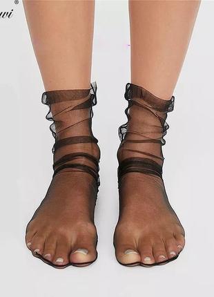 Носочки носки фатин фатинові ніжні романтичні стильні нові