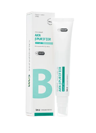 Innoaesthetics akn bpurifier night gel нічний гель для терапії акне, 50 г