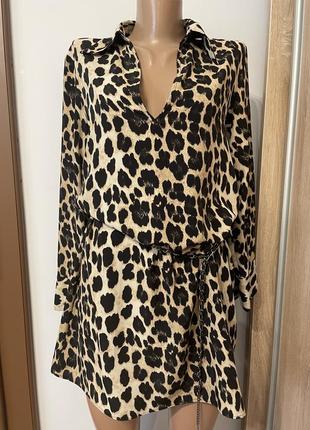 Сукня блуза леопардова5 фото