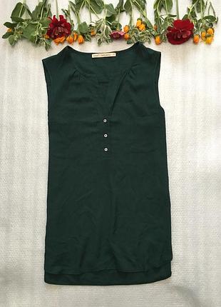 Блуза изумрудного цвета от некст 14 р