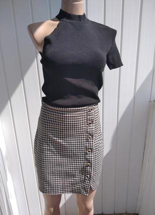 Спідниця в гусячу лапку