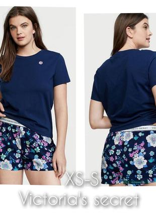 Пижама летняя футболка шорты victoria’s secret original xs s 34 36