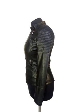Куртка косуха angmifer s. классический черный цвет.5 фото